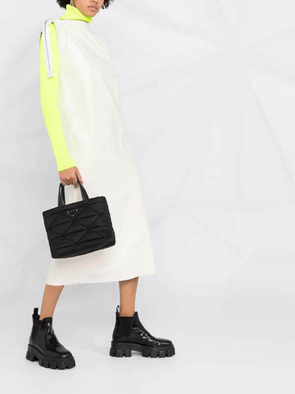 ★プラダ★パデッドナイロン トートバッグ偽物 1BG373_2DJN_F0002_V_O1O